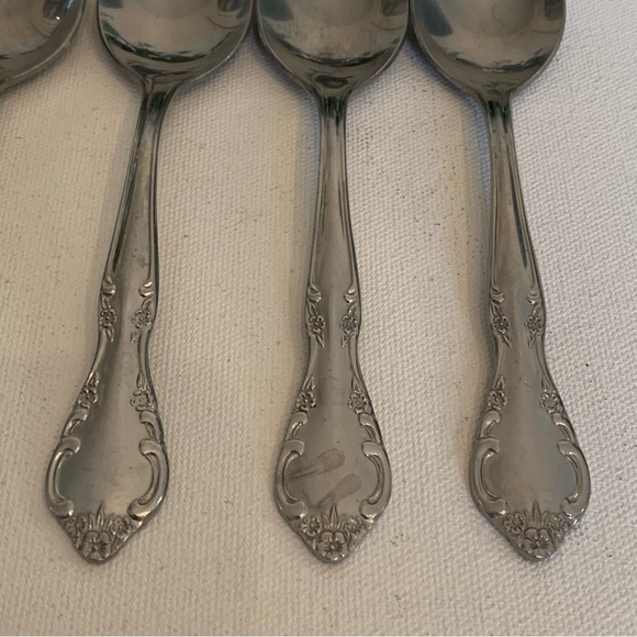 5 Unbranded KOREA Stainless Steel Spoons Teaspoons Similar to Fenway Daydream 6 - Picture 4 of 10
